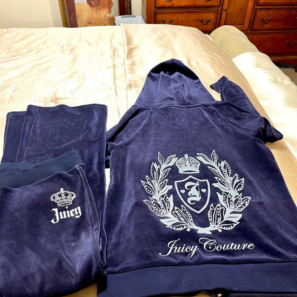 “Juicy Couture” Bling Velour Tracksuit